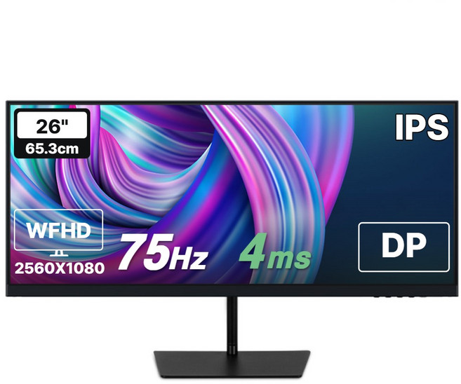 HANSUNG SUPERSTORE WFHD IPS 超寬螢幕, 65.3cm, TFG26F07WP(一般)