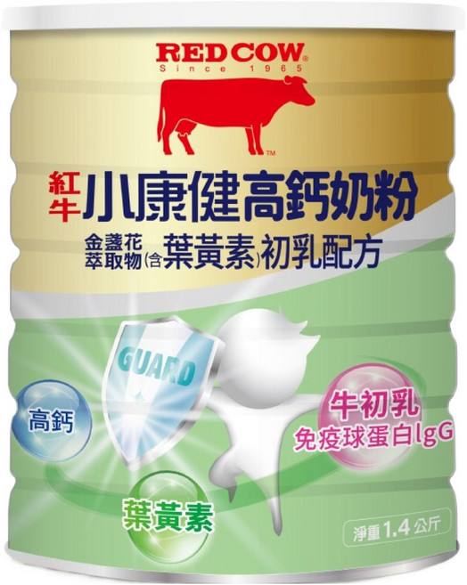 RED COW 紅牛 小康健葉黃素初乳配方奶粉, 1.4kg, 1罐