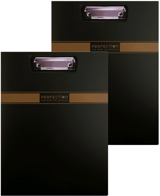 DaTaBanK 三田文具 無瑕丹麥夾 A4 AB-01A4-70 2本, 黑色, 1組