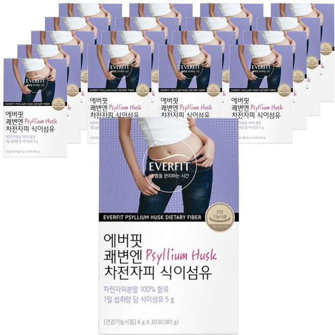 쾌변엔 차전자피 식이섬유, 144g, 18個
