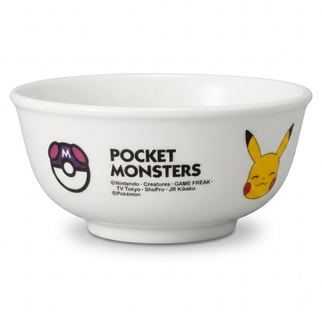 Skater Pokemon 塑膠美耐皿碗 10.5 x 4.8cm 240ml, White, 1個