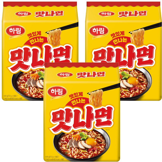 Harim 美味拉麵 香辣牛骨湯風味 112g, 12包