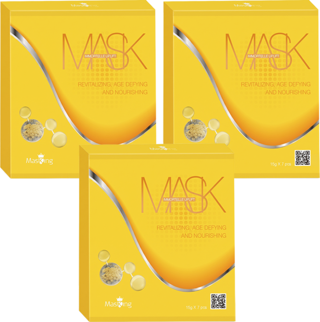 MasKing 膜靚 緊緻彈力面膜, 7片, 3盒