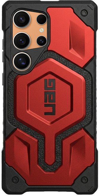 UAG 頂級版 Galaxy S24 Ultra MagSafe 磁吸 耐衝擊 智慧型手機 保護殼 紅金色