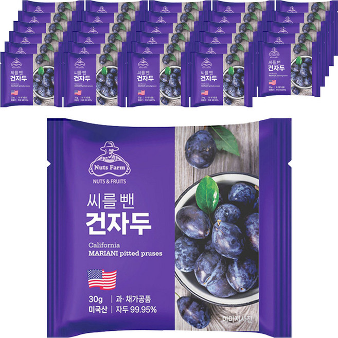 NUTS FARM 無籽李子乾隨身包, 60包, 30g