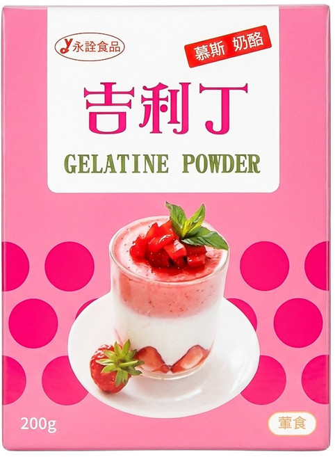 永詮食品 超鑽吉利丁粉, 200g, 1盒
