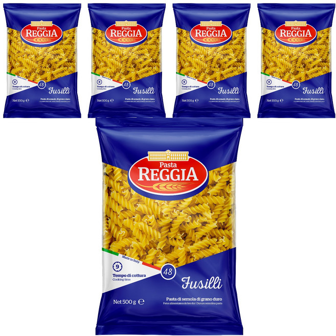 Pasta REGGIA 螺旋義大利麵, 5個, 500g