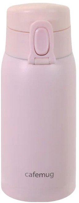 PEARL LIFE 珍珠金屬 Grace 系列 輕量單鍵開啟保溫杯 HC-538, 淡粉色, 350ml, 1個