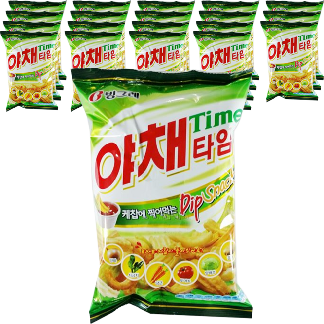 Binggrae 蔬菜時間, 70g, 20個