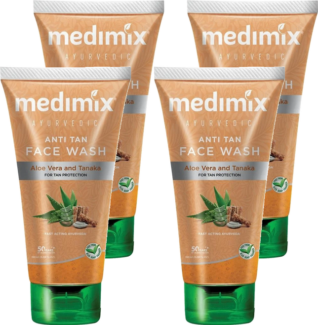 medimix 阿育吠陀煥白透亮潔顏凝露, 150ml, 4條