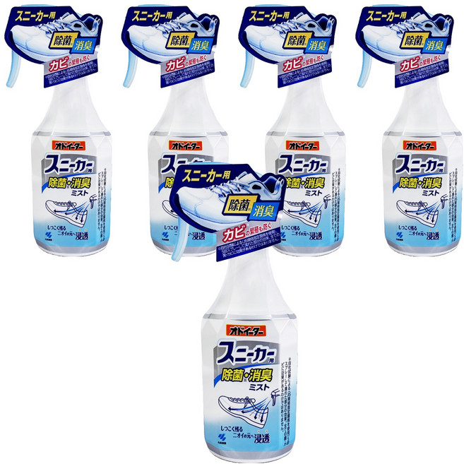 KOBAYASHI 小林製藥 Odoita 鞋用除菌消臭噴霧, 5瓶, 250ml