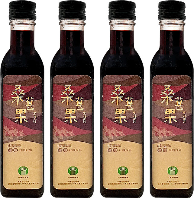 山海經脈 桑葚果醬汁, 350g, 350ml, 4瓶