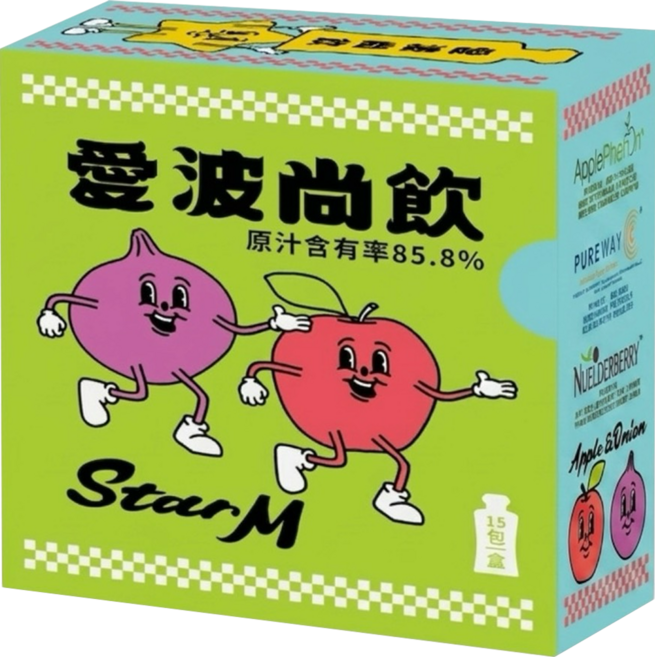 Star M 星岳 愛波尚飲 蘋果洋蔥水, 35ml, 15包