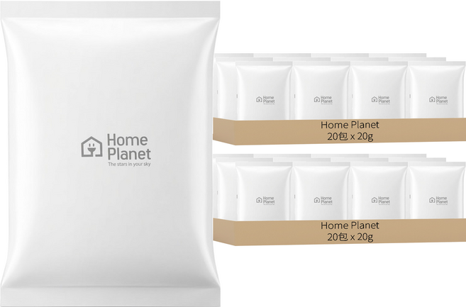 Home Planet 矽膠乾燥劑 20包, 400g, 2盒