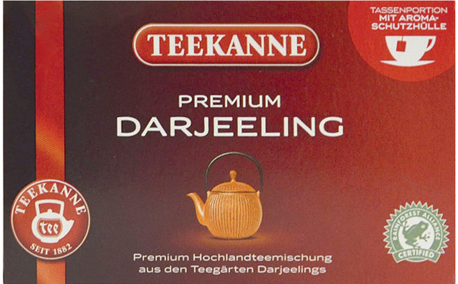 TEEKANNE 恬康樂 英式大吉嶺紅茶, 1.75g, 20包, 1盒
