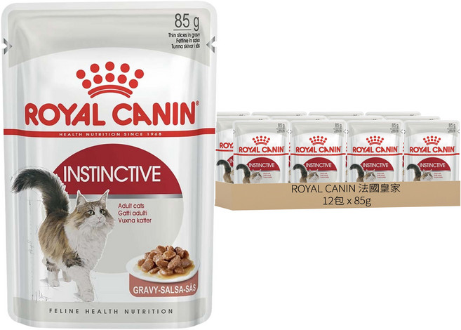 ROYAL CANIN 法國皇家 成貓 理想體態貓專用濕糧 F32W, 肉 + 魚肉, 85g, 12包