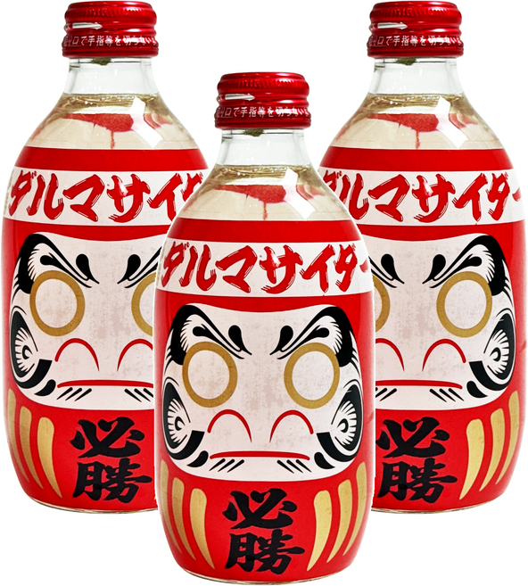 木村飲料 達摩汽水 紅色, 300ml, 3瓶