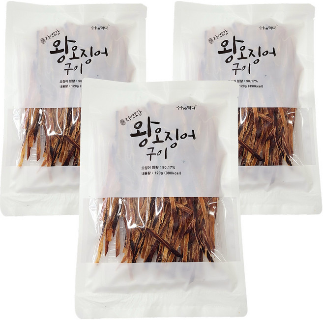 themukda 烤魷魚, 120g, 3個