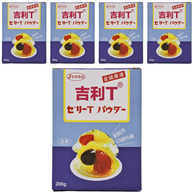 永詮食品 金級果凍粉, 200g, 5盒