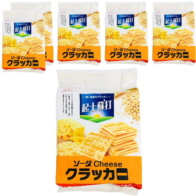 RIH RIH WANG 日日旺 起士蘇打餅乾 奶素, 400g, 6包