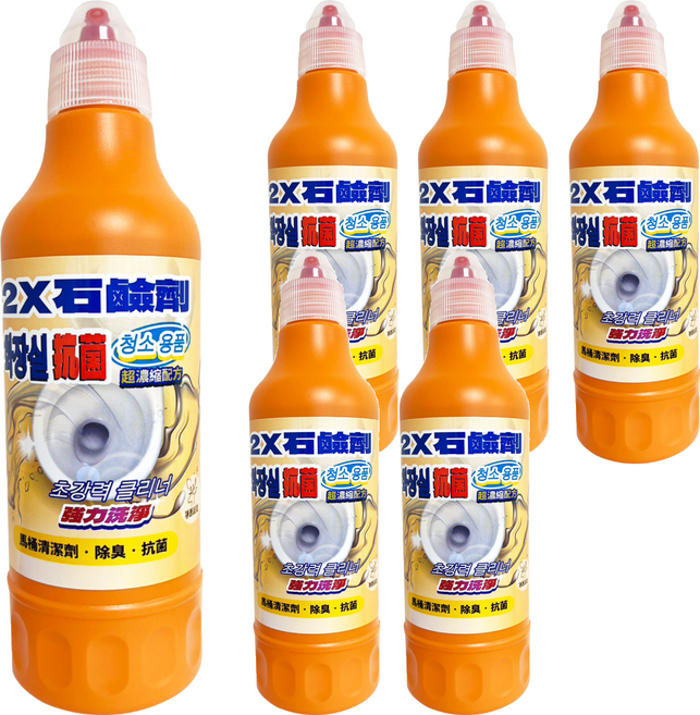 淨新科技 石鹼馬桶清潔劑, 6個, 500ml