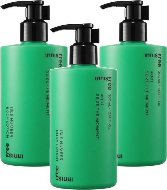 INNISFREE 台灣公司貨 ISLE NUMBER 身體沐浴乳 享受當下, 3瓶, 300ml