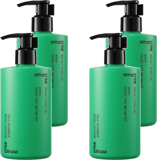 INNISFREE 台灣公司貨 ISLE NUMBER 身體沐浴乳 享受當下, 4瓶, 300ml