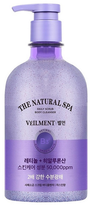 VEILMENT 蓓蔓 賦活沐浴露 茉莉花 + 以色列死海鹽, 600g, 1瓶