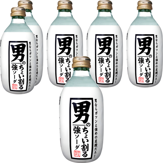 木村飲料 男人強碳酸水, 300ml, 6瓶