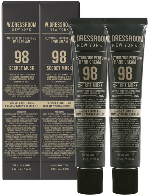 W.DRESSROOM 多麗絲 香水護手霜 98 Secret Musk, 50ml, 2個