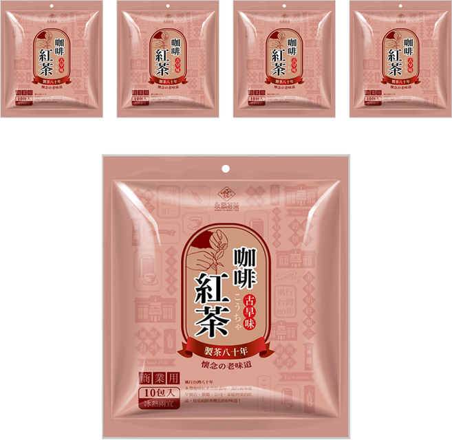 永發茗茶 咖啡紅茶, 40g, 10包, 5袋