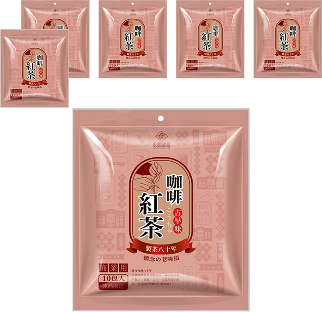 永發茗茶 咖啡紅茶, 40g, 10包, 6袋