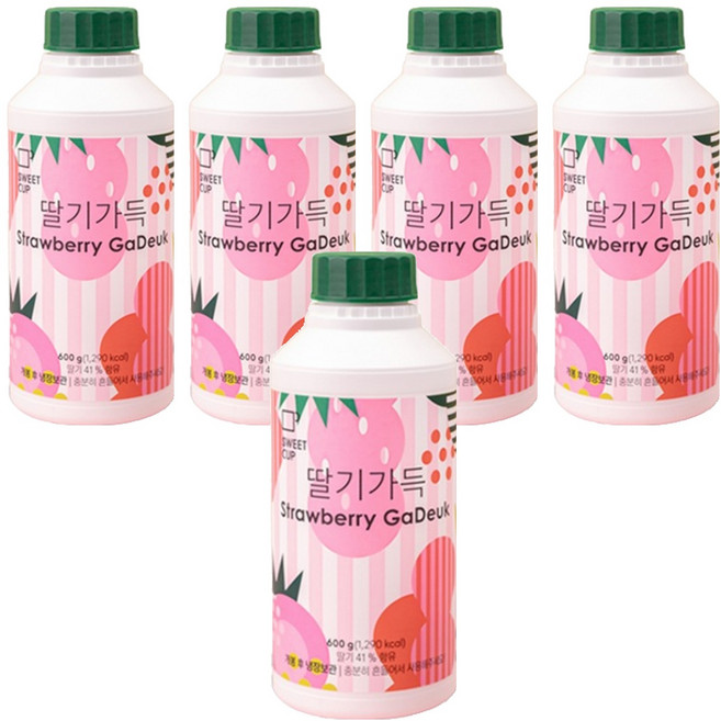 SWEET CUP 滿滿草莓, 600g, 5個