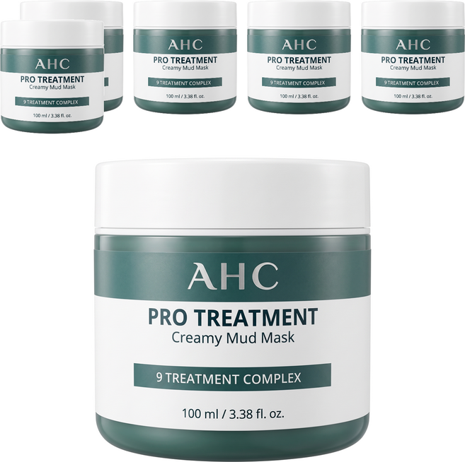 AHC 台灣公司貨 濟州島毛孔淨化火山泥膜, 1罐, 6罐