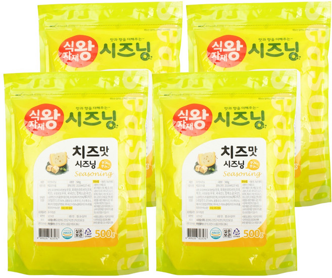 Sikjajaewang 起司味調味粉, 500g, 4包
