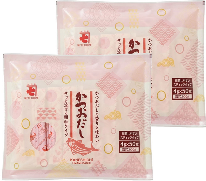 KANESHICHI 金七 鰹魚風味調味包 50包, 200g, 2袋
