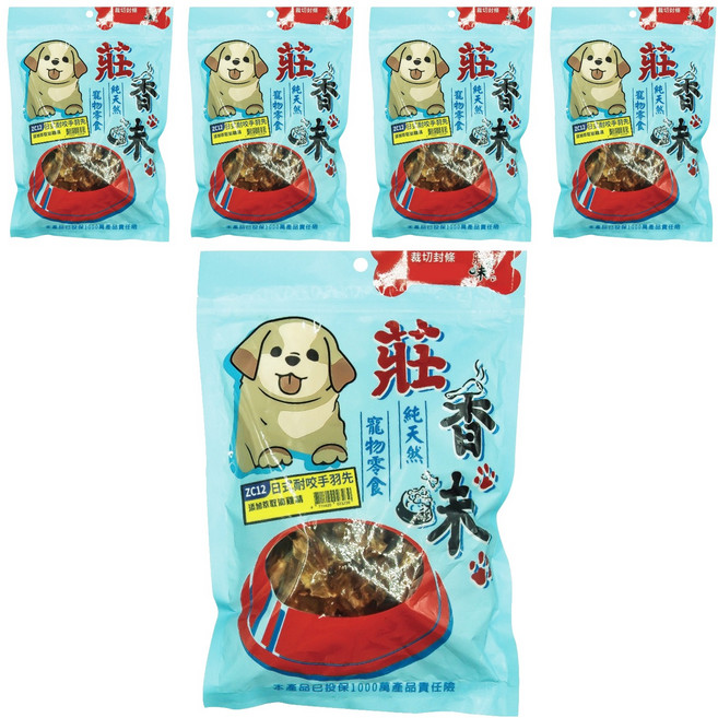 莊香味 犬用零食, 日式耐咬手羽先, 150g, 5包