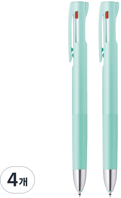 ZEBRA 斑馬牌 bLen Zebra 3色原子筆 0.5mm, 藍綠色, 4個