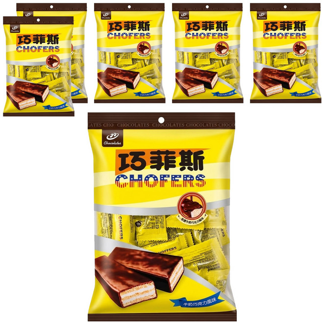 77 CHOFERS 巧菲斯 夾心酥 牛奶口味, 150g, 6袋