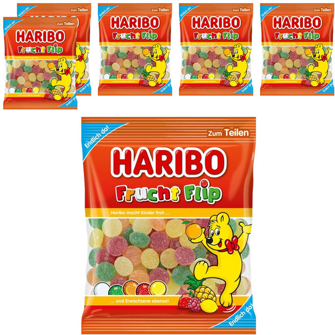 HARIBO 圓型水果風味軟糖, 6個, 160g