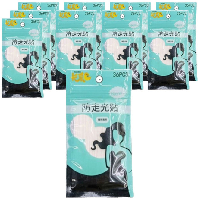 B0355 科美莉 防止襯衫開襟胸部走光膠帶貼紙, 10個, 單一顏色