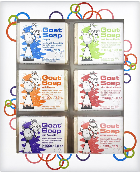 澳洲 Goat 台灣公司貨 山羊乳皂禮盒 Set 100g, 6個