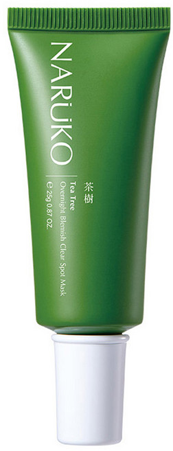 NARUKO 牛爾 台灣公司貨 茶樹痘點修護夜敷膜, 1條, 25g