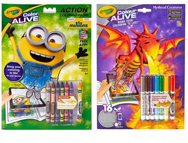 Crayola 繪兒樂 炫彩魔法書超值組, 小小兵 + 噴火龍, 1組