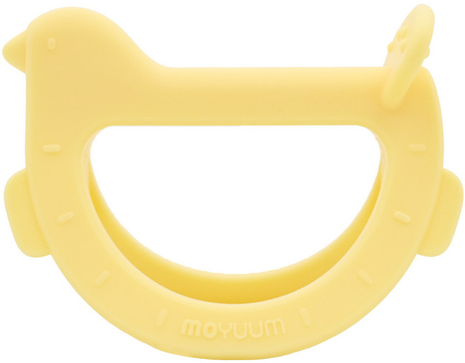 MOYUUM 白金矽膠手環固齒器, 單一商品, 小鳥 黃色, 1個