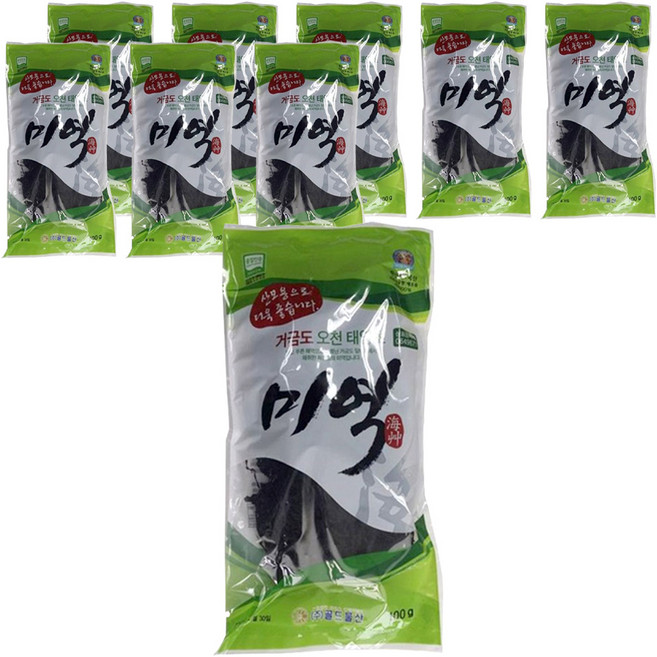 巨金島五川日曬海帶, 100g, 9包