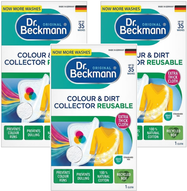 Dr.Beckmann 超防染護色魔布 重複式, 1片, 3盒