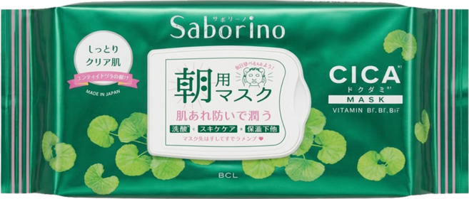 BCL Saborino 早安面膜 CICA積雪草 271ml, 28入, 1組