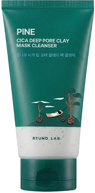 RoUND LAB 台灣公司貨 青松積雪草舒緩潔膚泥膜 150ml, 1組, 1入