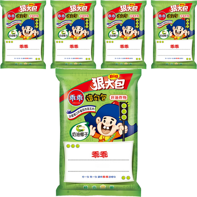 乖乖 玉米脆條 奶油椰子, 80g, 5包
